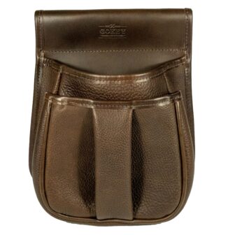 Leather Divided Shell Pouch